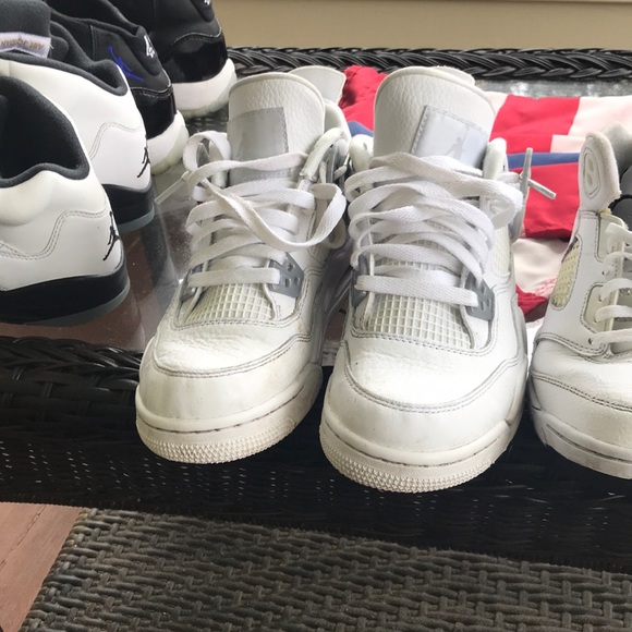 all white jordan retro 4s